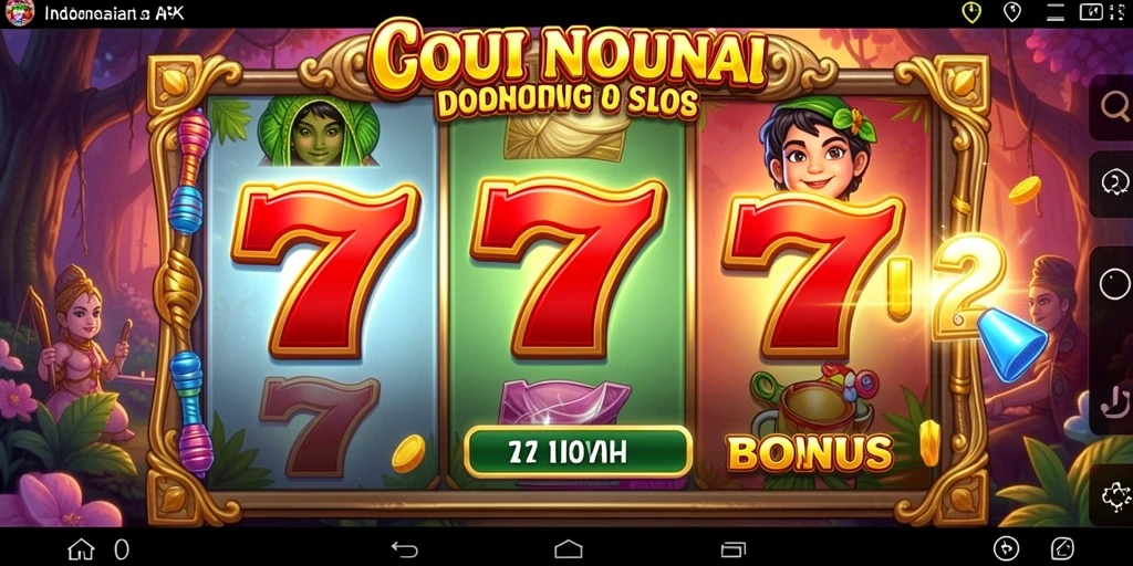 Tampilan awal game 55RT yang penuh warna.