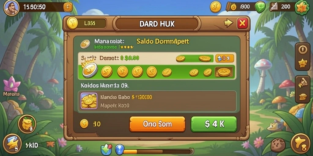 Tampilan awal yang menarik dengan karakter kustomisasi.