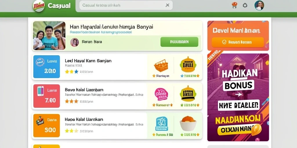 Screenshot menampilkan antarmuka utama JNT777 yang menarik.