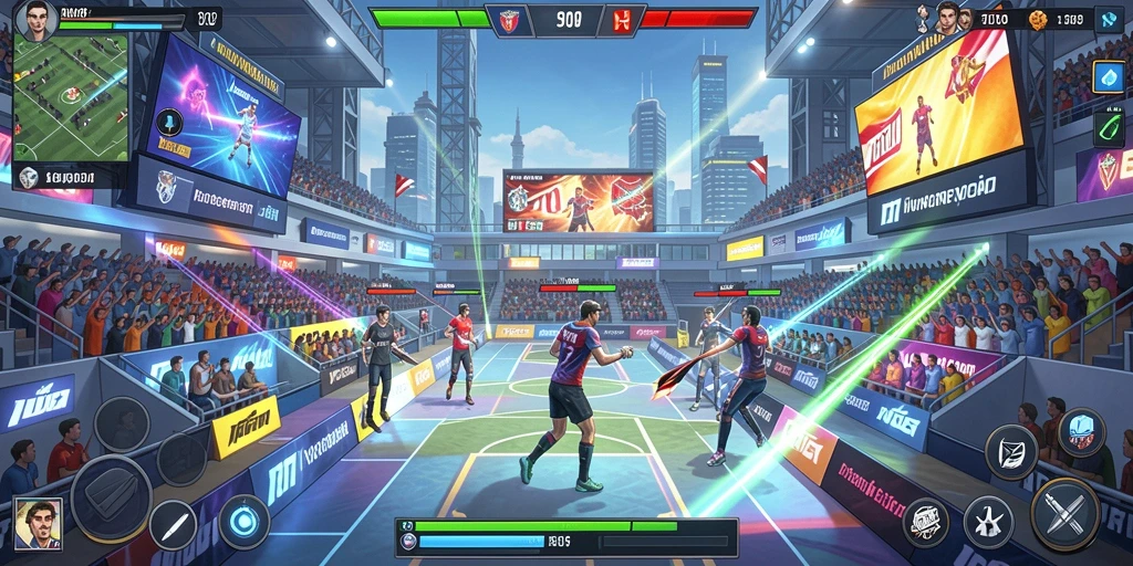 Tampilan gameplay yang memukau dan interaktif.