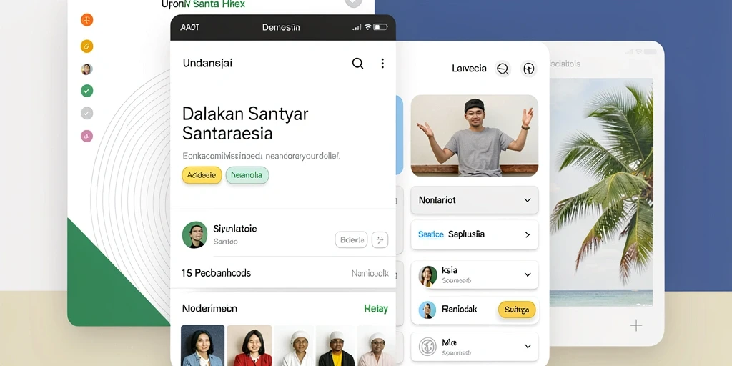 Tampilan menu utama RSNOK yang menarik.
